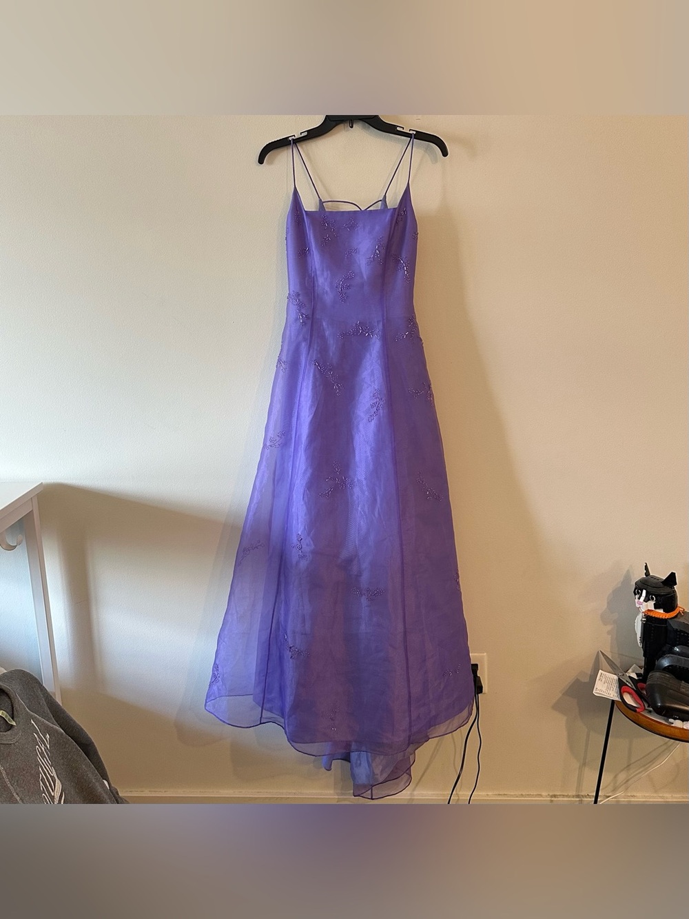 Vintage 90s Morgan & Co Linda Berneli Purple Fairycore Beaded Gown Dress 7/8

A